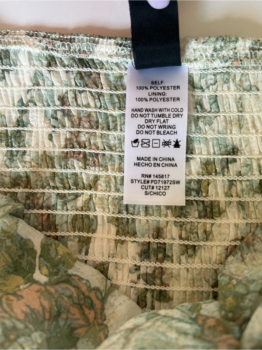 ⚡️2 for $60 Windsor Green & Cream Floral Smocked Dress - Picture 8 of 10